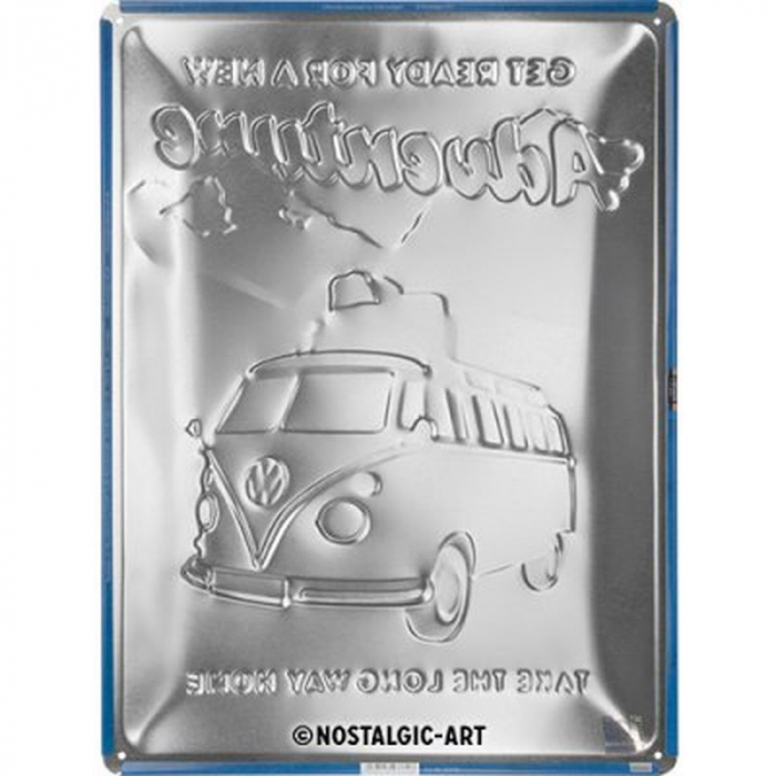 Blechschild VW Bulli Berge 3